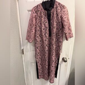 I2 for $50 Must bundle/ ndian Punjabi/ Pakistani Pink Lace Tunic Kurti for Women